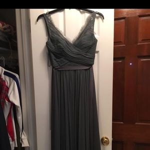 BHLDN bridesmaid dress Gray